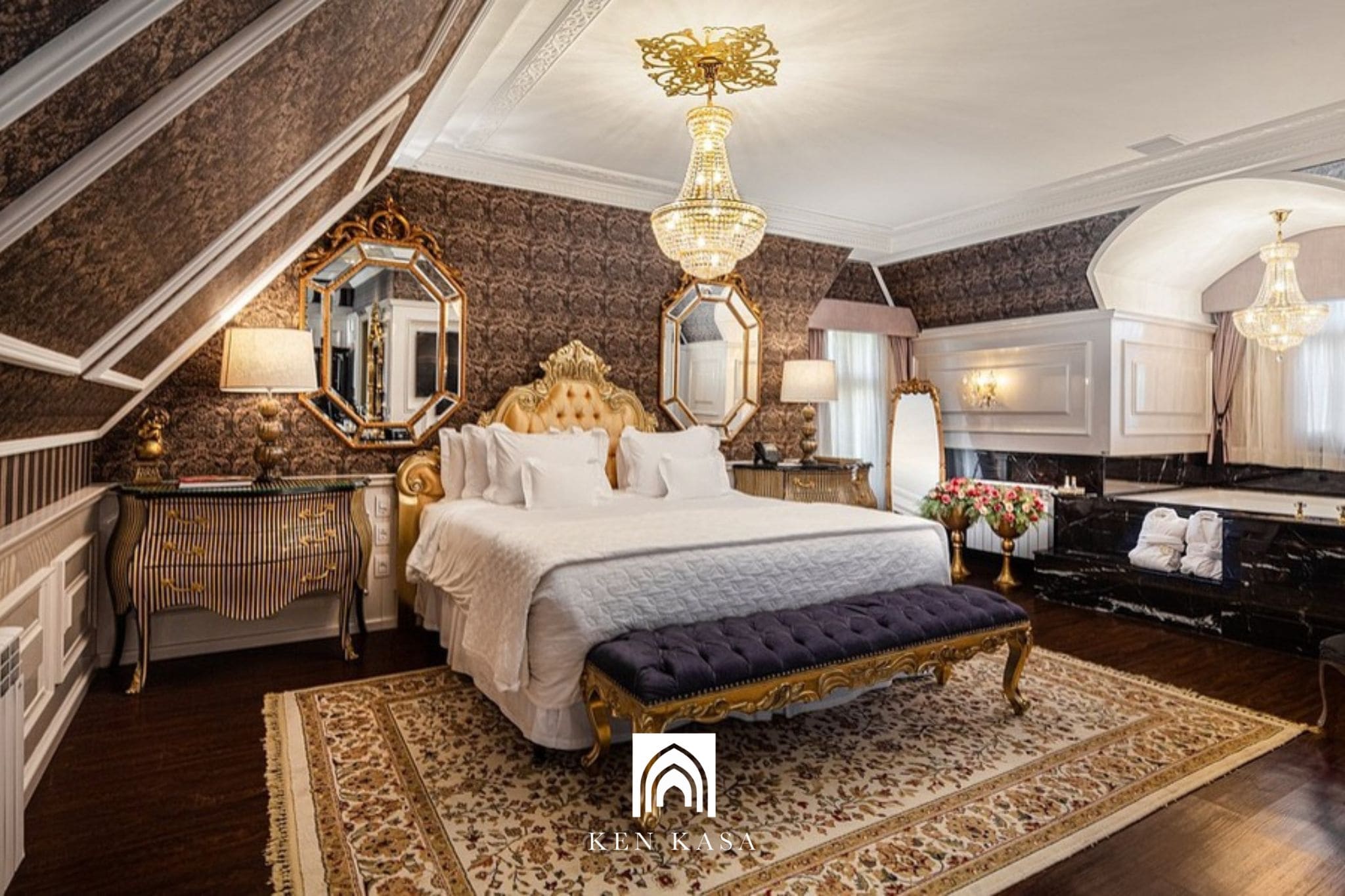 Một số mẫu thiết kế ph&ograve;ng kh&aacute;ch sạn t&acirc;n cổ điển sang trọng